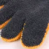 The multi-functional red car wash gloves are soft and fine, providing a comfortable and durable hand feel for car cleaning, waxing and washing Application Scenario